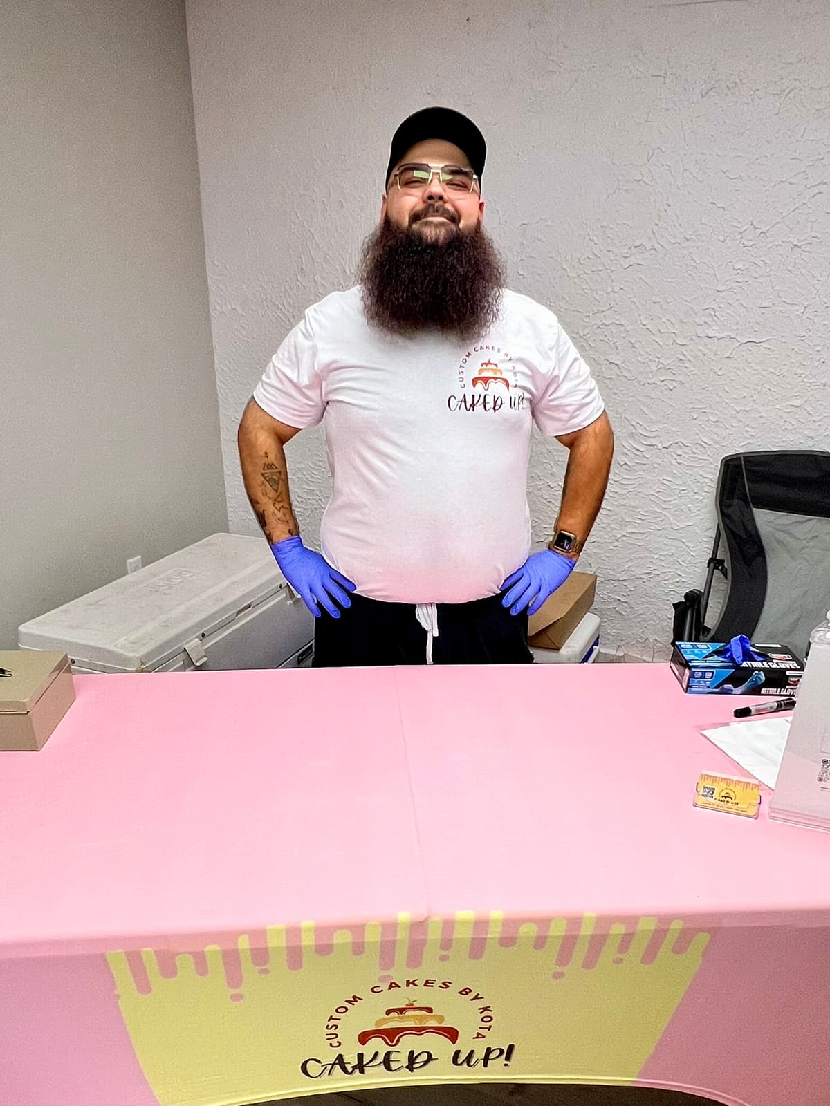 Kota, owner of CAKED UP! Custom Cakes